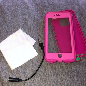 Hot pink Lifeproof case for iphone 6/6s